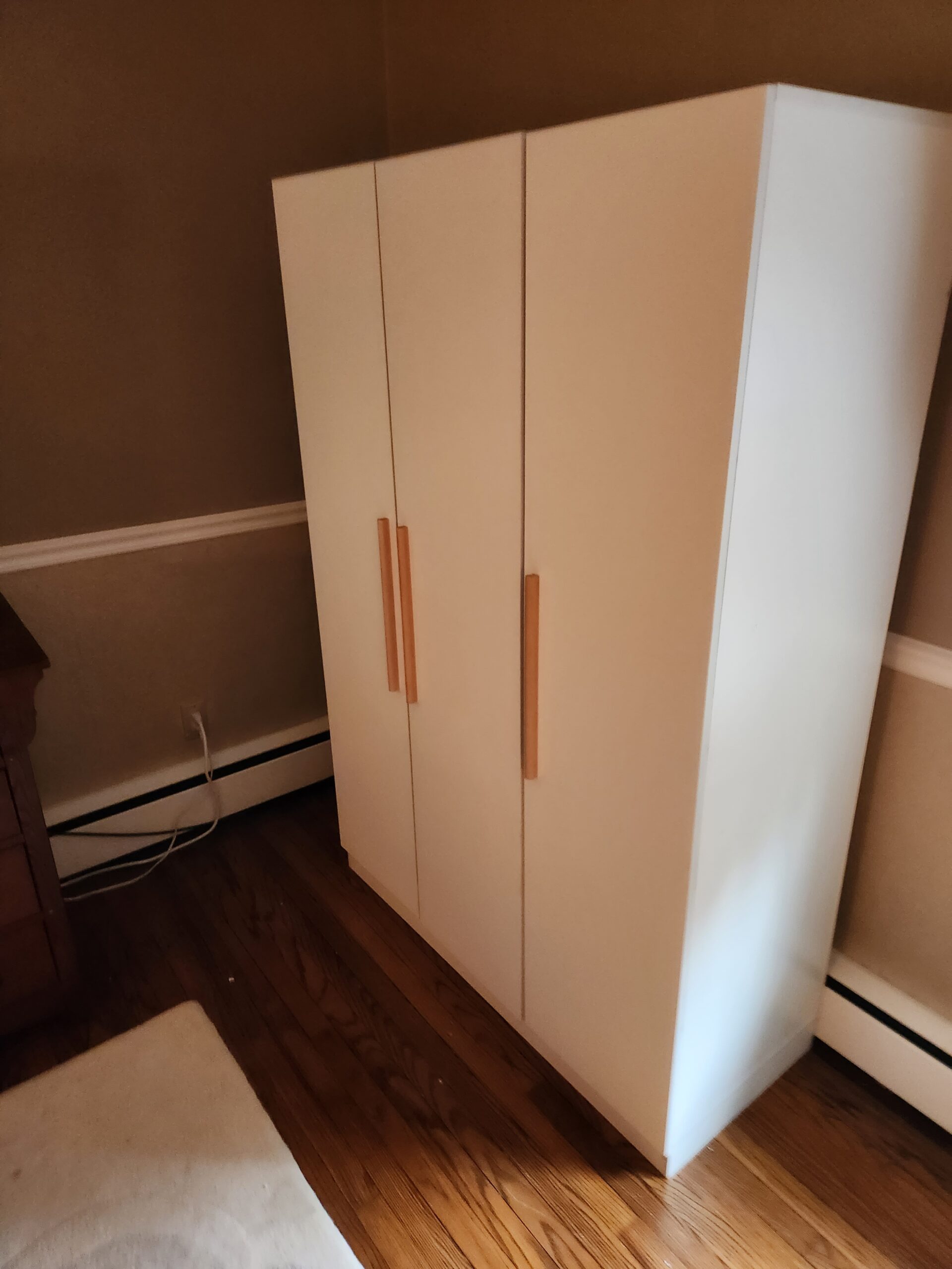 Seriously Spacious 3 Door Free Standing Closet Armoire